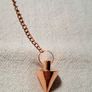 Small copper pendulum for dowsing scrying meditation spiritual guidance Image 4