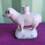 Lovely Ceramic Sheep Candle Holder Image 6