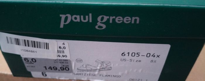 Paul Green sandals, size 39 (EU)/6 UK, fuchsia pink suede