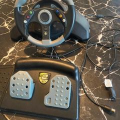 Mad catz racing wheel and pedals for Xbox 360