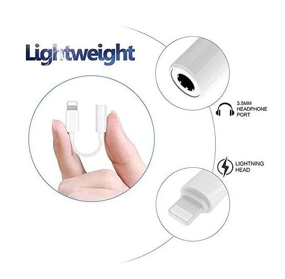 Headphone Adapter for Apple Aux Cable Earphones Lightning Jack Headphone Accessories