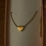 Gold Stainless Steel Heart Necklace Image 2
