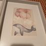 Kids art 2 small frames white with prints and 3 free ceramic handles Image 2