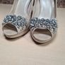 Womens KAREN MILLEN high heels satin jewelled Size UK 5 EU 38 Image 8
