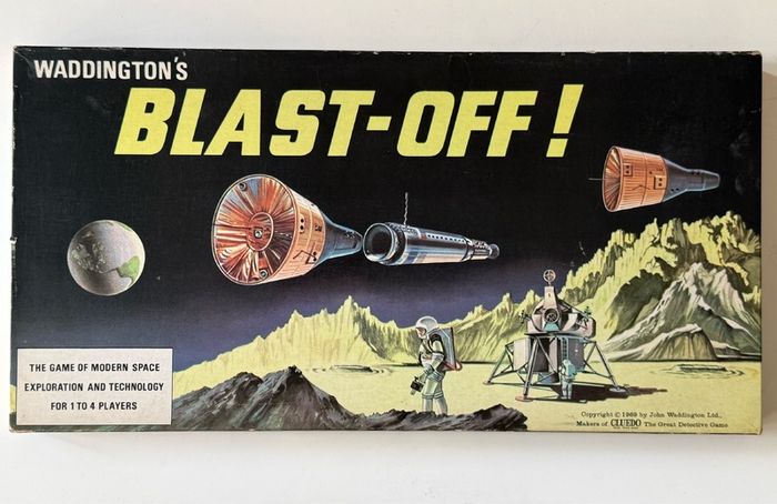 Vintage Waddingtons Blast-Off 1969 Complete