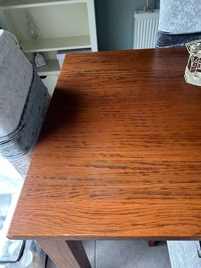 Table and six chairs