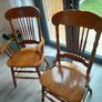 Hand Crafted Solid Wood Table with x6 chairs Image 2