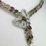 Silver Multi Tourmaline & Zircon Butterfly Lariat Image 7