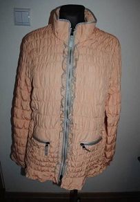 Brand new Pink/salmon/silver padded Biba jacket size UK18/20 EU46/48 postage included