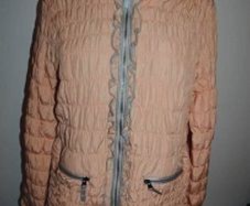 Brand new Pink/salmon/silver padded Biba jacket size UK18/20 EU46/48 postage included
