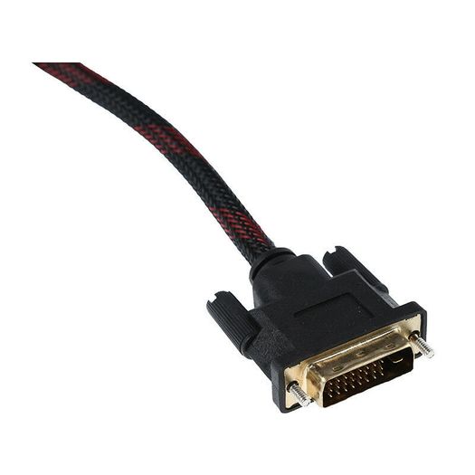 2.8M DVI-D (24+1) Dual Link (Male/Male) Nylon Braided/Gold-Plated Cable (Brand New/Warranty)