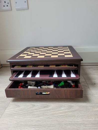 Wooden Multi-Game Board Set