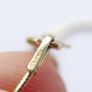 Vintage Sterling Silver 925 Gold Plated Arabic Necklace, Arabic Name Necklace length 16" - 3,9g Image 9