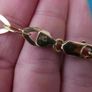 Vintage Sterling Silver 925 Gold Plated Very Long and Heavy Necklace length 19" - weight 32g Image 2
