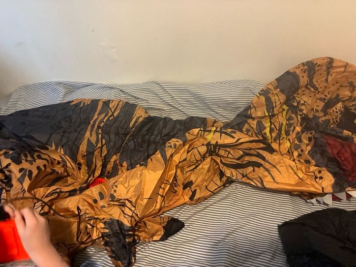 Adult inflatable costume dinosaur