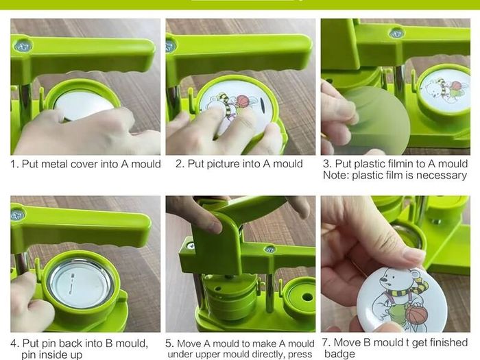 Badge Making Machine 58mm - Green - Brand New & Boxed