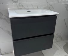 Special offer deal Brand New 600 Matt Anthracite Wall Hung Unit and Basin