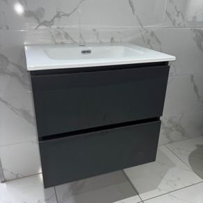 Special offer deal Brand New 600 Matt Anthracite Wall Hung Unit and Basin