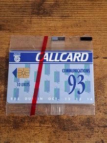 Ireland CallCard "Communications '93", mint in wrapper, 9/1993 - free standard postage