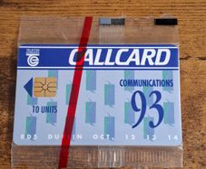 Ireland CallCard "Communications '93", mint in wrapper, 9/1993 - free standard postage