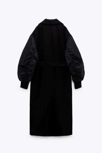 Zara Contrast Bomber Coat