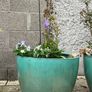 Large/Medium Glazed Earthenware Egg Flower Pot- 3 available Image 4