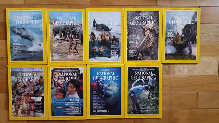 National Geographic magazines x 400 from early 20th century to 2009