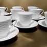 Rare Aynsley Belleek Basketweave set Image 2