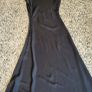 COS black satin bias cut dress Image 10