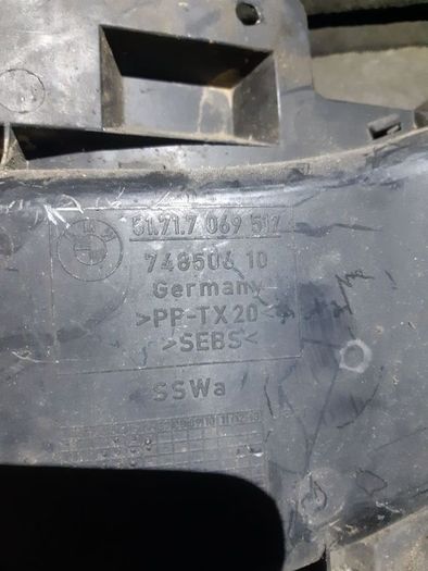 Bmw e46 front brake cooling duct 7069517 n/s passenger side coupe