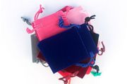 10 Velvet Pouches/Bags (Size-5x7cm)