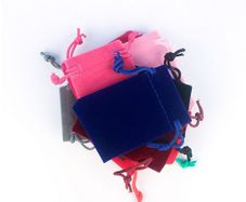 10 Velvet Pouches/Bags (Size-5x7cm)