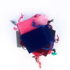 10 Velvet Pouches/Bags (Size-5x7cm)