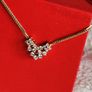 Stunning Diamond Necklace 750 yellow gold /18 Carat Image 5