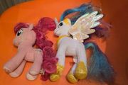 Duo of TY Beanie Babies Pinkie Pie and Princess Celestia Plush MLP G4 My Little Pony  2017