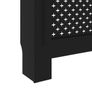 Radiator Cover Black 112x19x81.5 cm Image 7