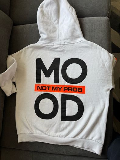 White hoodie, size XXS