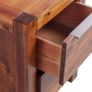 Bedside Cabinet Solid Acacia Wood Brown 45x42x58 cm Image 4