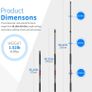 Microphone Boom Arm, 3 Section Extendable Handheld Mic Arm with 1/4 Inch to 3/8 Inch Threads, 3ft to 8ft Adjustable Length (FREE POSTAGE) Image 6