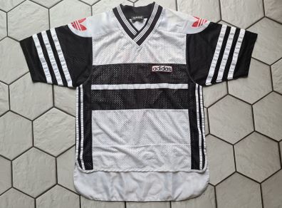 Adidas shirt T-shirt black white short sleeve vintage D164 UK 32 / 34 the  Brand