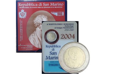 San Marino 2 Euro Brilliant Uncirculated Coin 2004 - Bartolomeo Borghesi