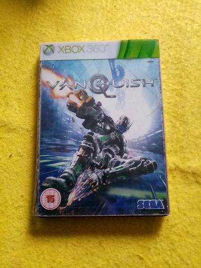 Box only Vanquish hard plastic box manual Xbox 360