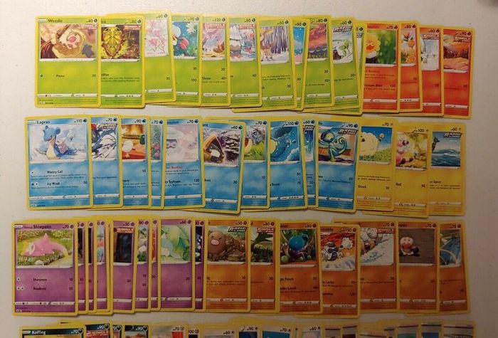 Chilling Reign Pokemon Complete Set Of Common & Uncommon 89 Cards Inc Trainers