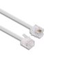 Telephone Cable Decelect Forgos White 1.5m Telephone Extension Cable Male RJ9 to Male RJ9 3ft Image 3