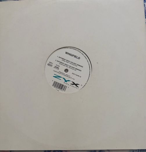 Whigfield Saturday Night Holiday Remixes 1994 German