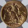1919S Gold Sovereign graded gold coin Image 4