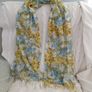 Long Scarf with Knotted Fringe Image 5