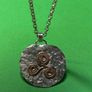 Handmade sterling silver and copper pendant. Choice of 18 or 20 inch necklace Image 3