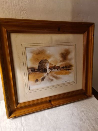 Hugh Brandon Cox "Old Church" signed print