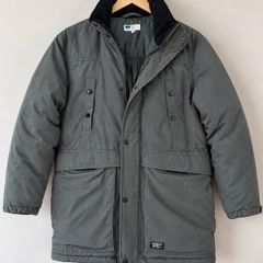 Levis Strauss Co Mens Khaki Green Padded Utility Parka Jacket M